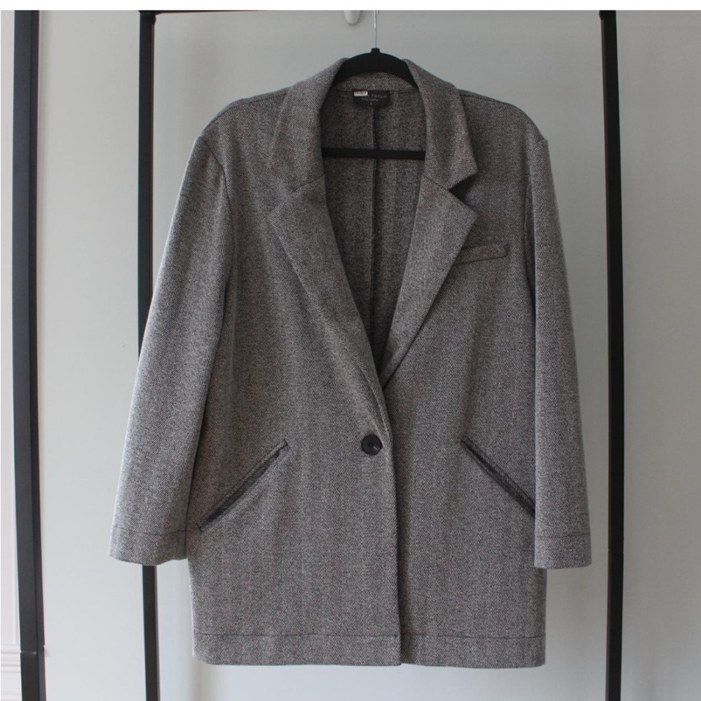 Dress Forum Monochrome Herringbone Jacket